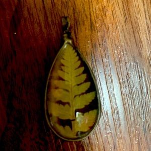 Handcrafted beautiful fern necklace